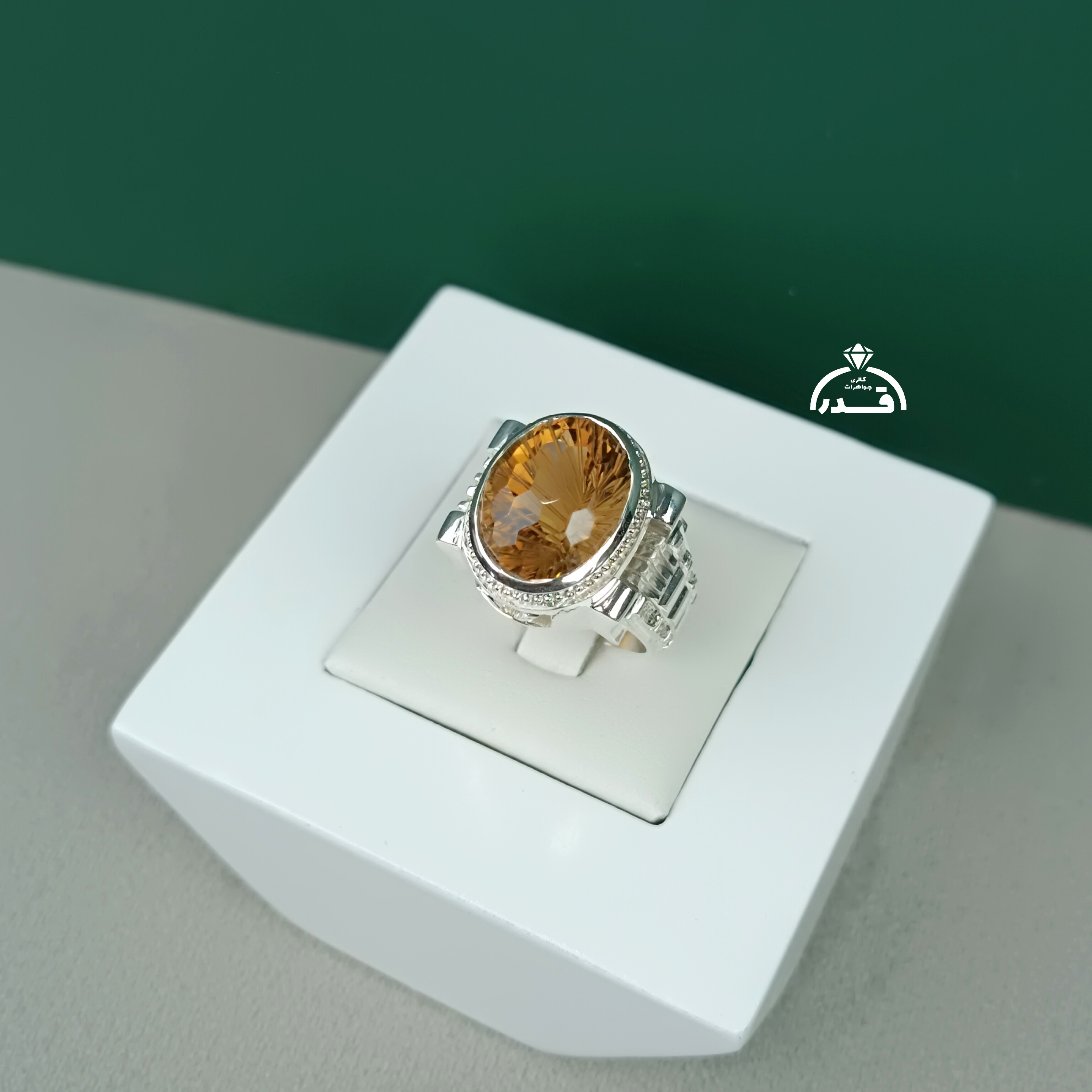 انگشتر سیترین طبیعی کد 2308