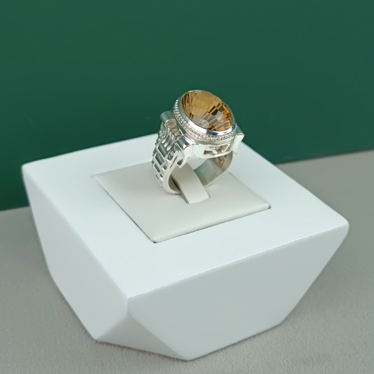 انگشتر سیترین طبیعی کد 2308